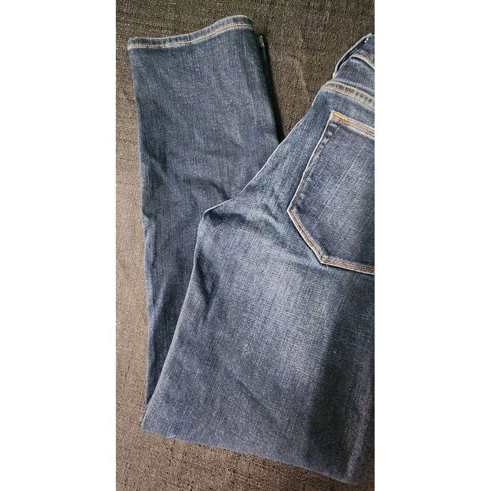 Frame Jeans Women's 25 Le High‎ Straight Leg Cropped Dark Blue Stretch Denim EUC - Picture 2 of 11